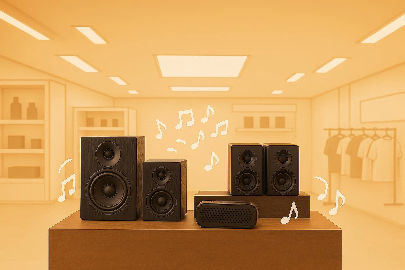 audio ambiental, sonido comercial, zonificaci—n de audio, retail, Netcare MX